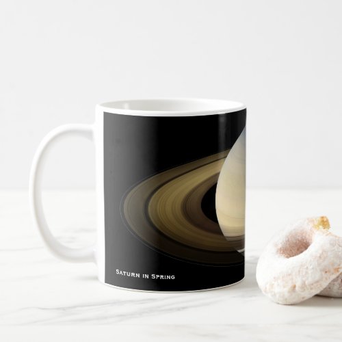 Saturn at Spring Equinox Cassini_Huygens Coffee Mug