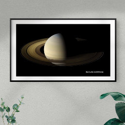 Saturn at Spring Equinox, Cassini-Huygens Poster