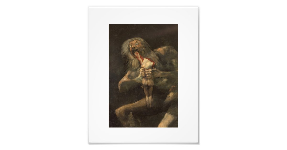 Saturn Devouring His Fancisco Son of Goya Photo Print | Zazzle