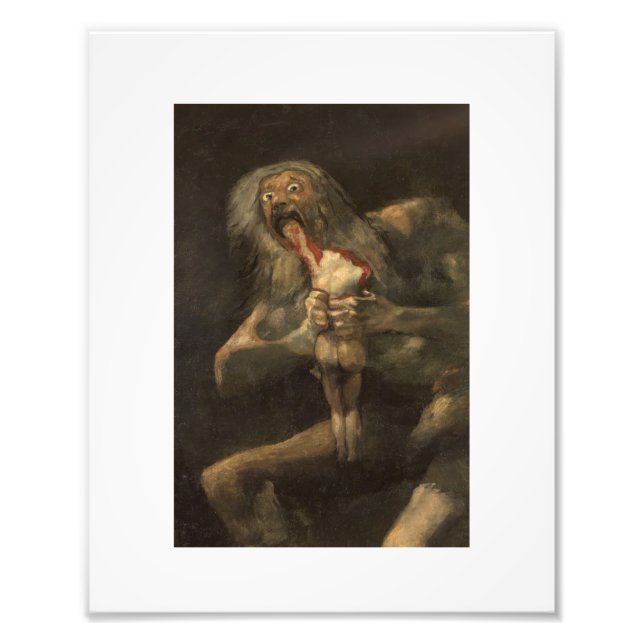 Saturn Devouring His Son Francisco de Goya Photo Print (Front)