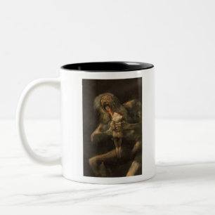 Saturn Devouring His Son Francisco de Goya Two-Tone Coffee Mug