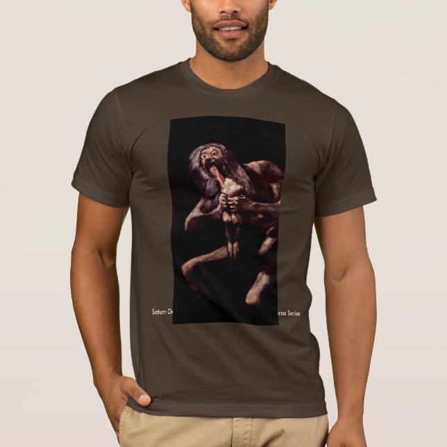 Saturn Devouring His Son From The Pinturas Negras T-Shirt (Front)