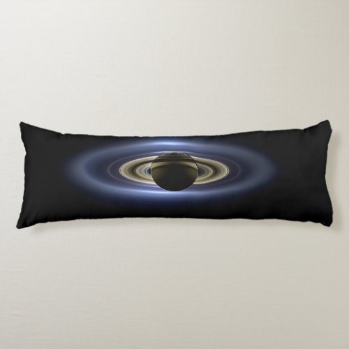 Saturn Eclipsed the Sun from Cassini Orbiter   Body Pillow