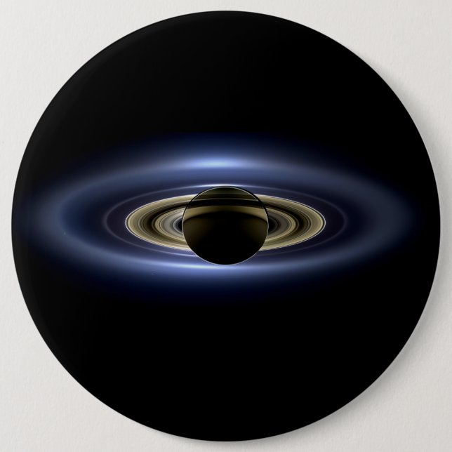 Saturn Eclipsed the Sun from Cassini Orbiter   Button (Front)