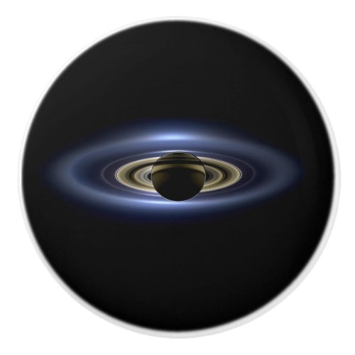 Saturn Eclipsed the Sun from Cassini Orbiter   Ceramic Knob