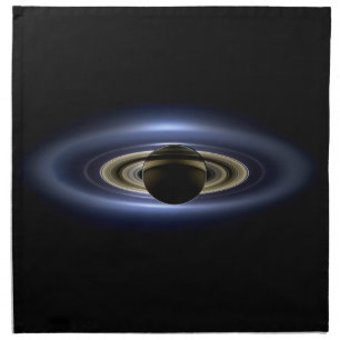 Saturn Eclipsed the Sun from Cassini Orbiter Cloth Napkin