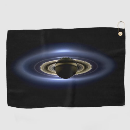Saturn Eclipsed the Sun from Cassini Orbiter   Golf Towel