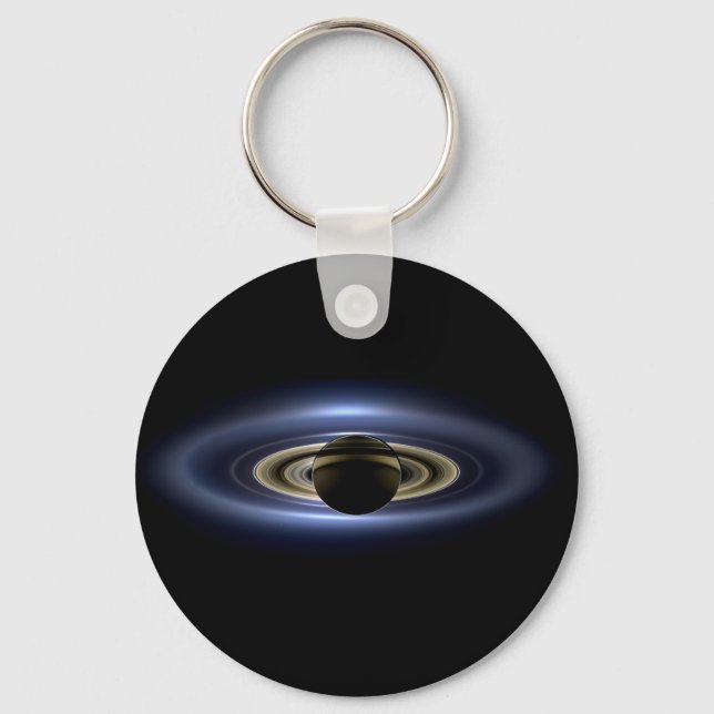Saturn Eclipsed the Sun from Cassini Orbiter   Keychain (Front)