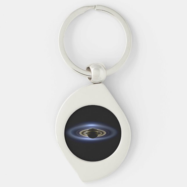 Saturn Eclipsed the Sun from Cassini Orbiter   Keychain (Front)
