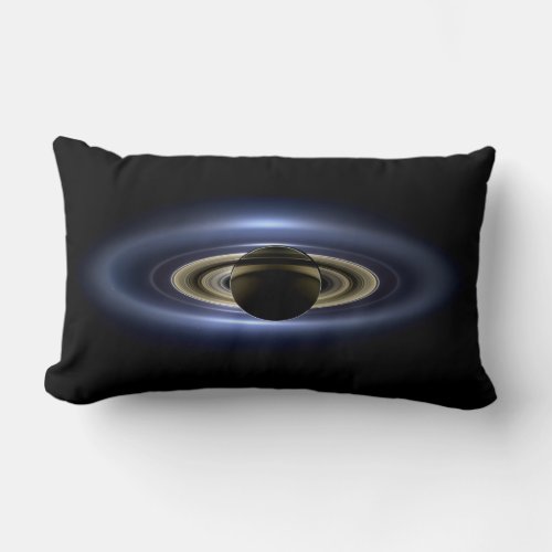 Saturn Eclipsed the Sun from Cassini Orbiter   Lumbar Pillow