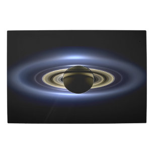 Saturn Eclipsed the Sun from Cassini Orbiter Metal Print