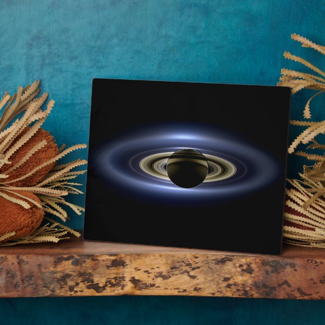Saturn Eclipsed the Sun from Cassini Orbiter   Plaque (Side)