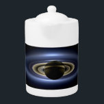 Saturn Eclipsed the Sun from Cassini Orbiter   Teapot<br><div class="desc">NASA's Cassini spacecraft hid behind Saturn, capturing a dramatic scene: the gas giant's majestic form, seven of its moons, and even a tiny, pale dot of Earth in the distance, all illuminated by the sun filtering through the rings. This unique vantage point, shielded from the sun's glare by Saturn itself,...</div>