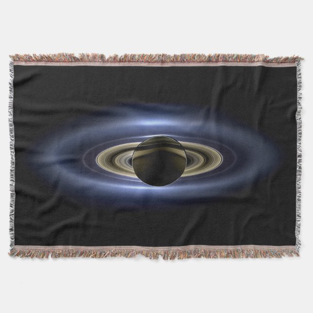 Saturn Eclipsed the Sun from Cassini Orbiter   Throw Blanket (Front)