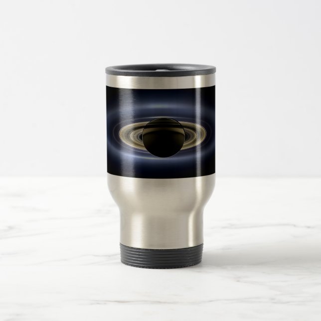 Saturn Eclipsed the Sun from Cassini Orbiter   Travel Mug (Center)