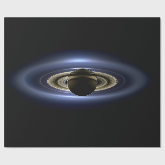 Saturn Eclipsed the Sun from Cassini Orbiter   Wrapping Paper (Flat)
