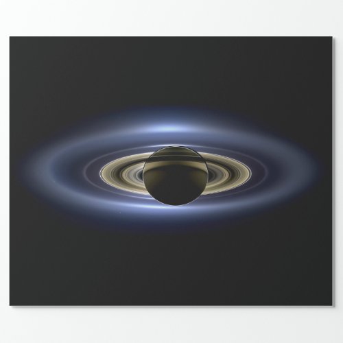 Saturn Eclipsed the Sun from Cassini Orbiter   Wrapping Paper