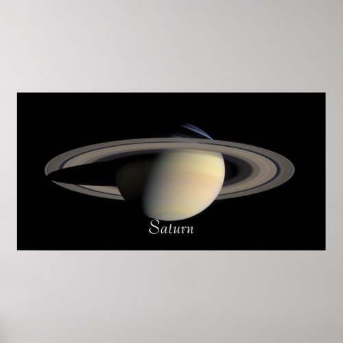 Saturn from Cassini Orbiter 2004_10_06 Poster