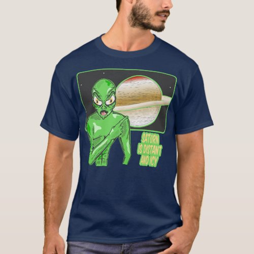 Saturn Funny Planet Review T_Shirt