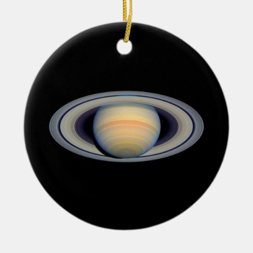 Saturn Hubble Telescope Ceramic Ornament