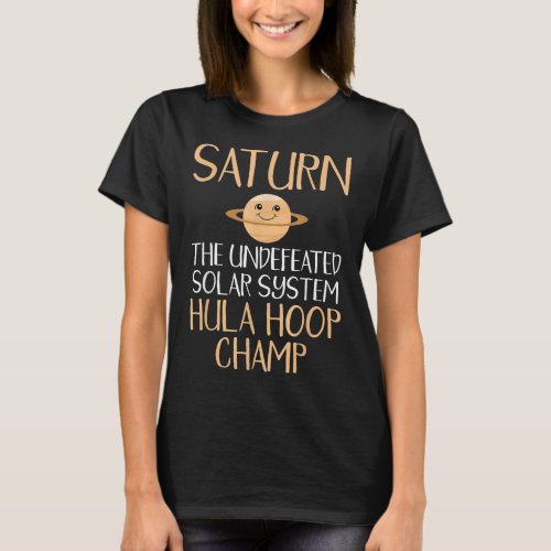 Saturn Hula Hoop Cute Planet Shirt