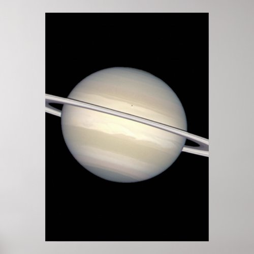 Saturn in Natural Colors Poster