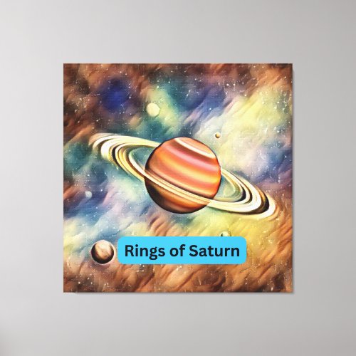  Saturn is the most photogenic planet in the solar Canvas Print