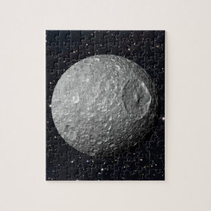 Saturn Moon Mimas Starry Sky Jigsaw Puzzle