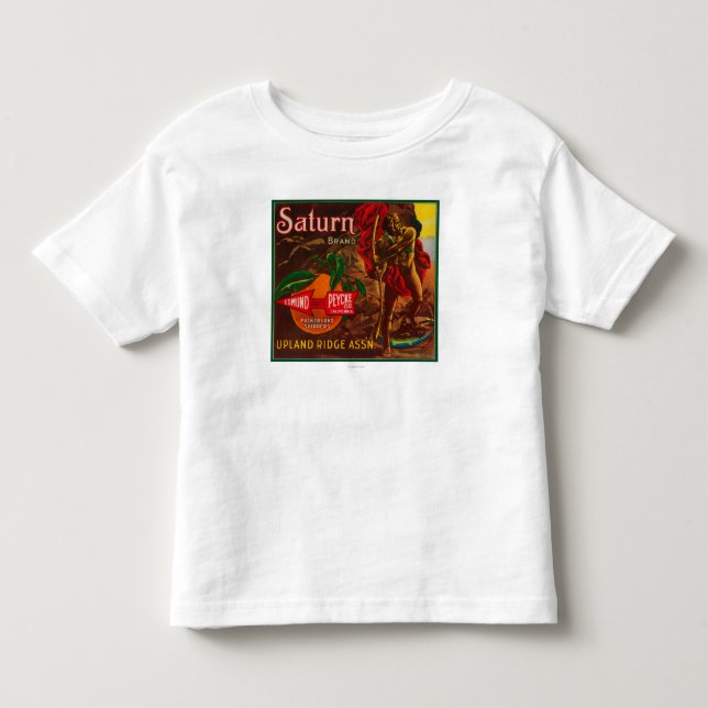 Saturn Orange LabelUpland, CA Toddler T-shirt (Front)