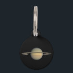 Saturn Pet Name Tag<br><div class="desc">This captivating natural color view was created from images collected shortly after Cassini began its extended Equinox Mission in July 2008. The mosaic combines 30 images--10 each of red, green and blue light—taken over the course of approximately two hours as Cassini panned its wide-angle camera across the entire planet and...</div>