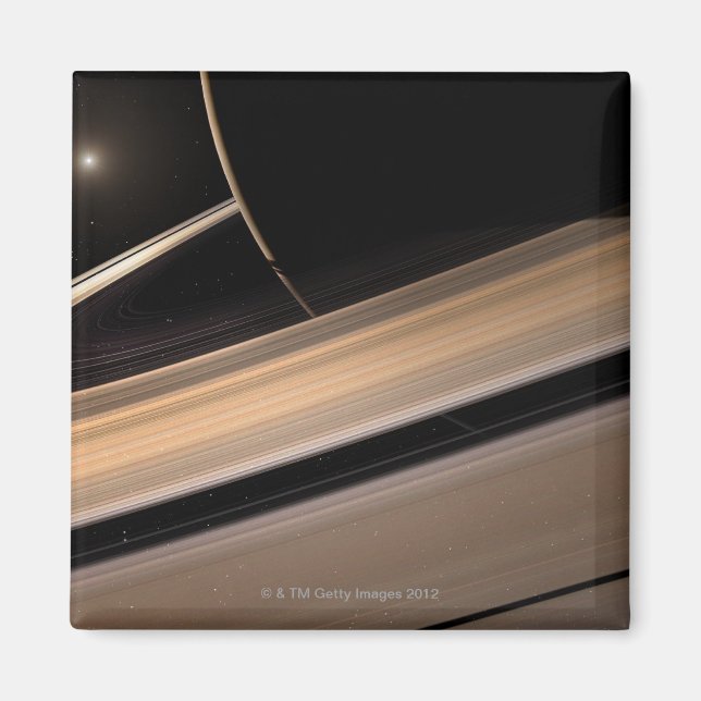 Saturn planet in solar system, close-up 2 magnet (Front)