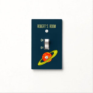 Saturn planet light switch cover