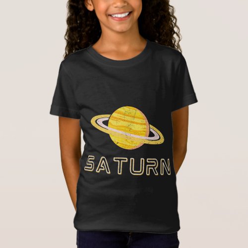 Saturn Planet Outer Space Science Astronomy T_Shirt