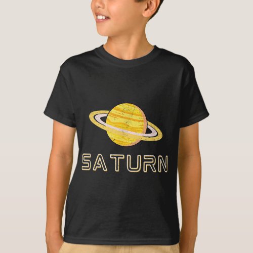 Saturn Planet Outer Space Science Astronomy T_Shirt