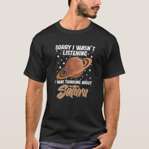 Saturn Planet Ring Solar System Gas Atmosphere Spa T-Shirt
