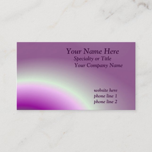 Saturn Rings Business Card (Front)