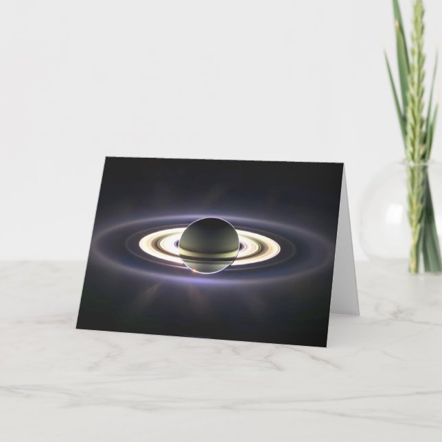 Saturn Rings Greeting Card (Front)