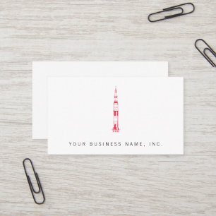 Saturn Rocket Business Card