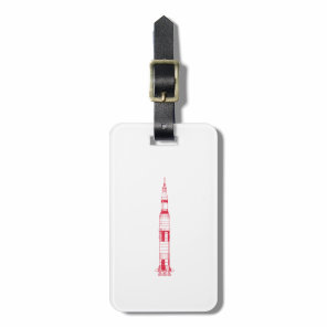 Saturn Rocket Luggage Tag