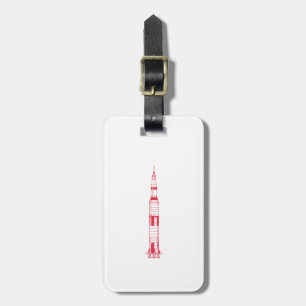 Saturn Rocket Luggage Tag
