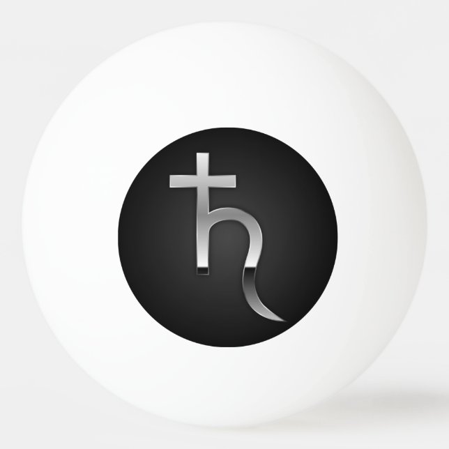 Saturn symbol ping pong ball (Front)