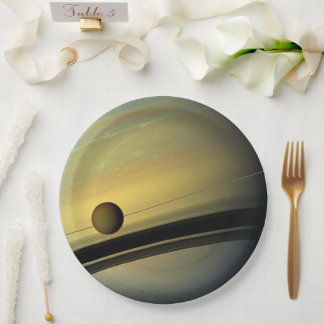 Saturn Tableware from the Celestial Collection Paper Plates