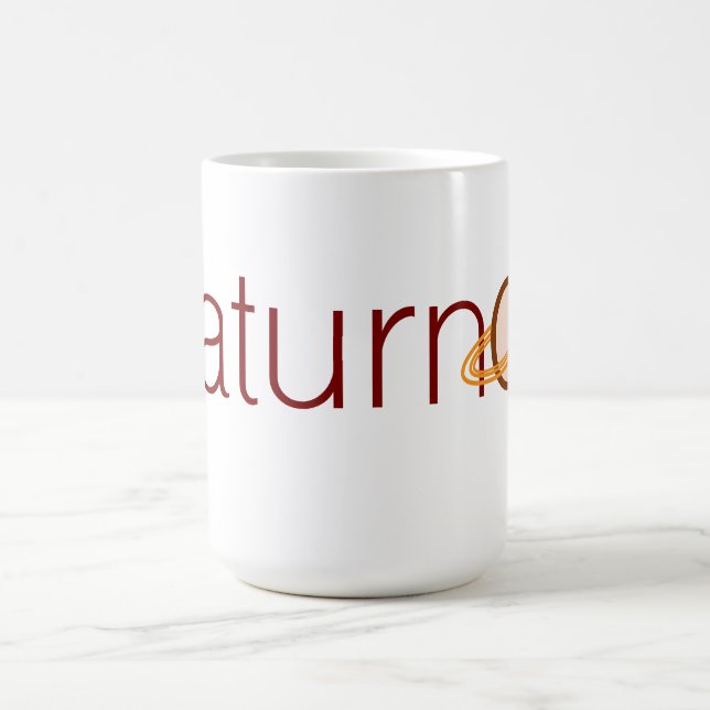 Saturn Text Logo Mug (Center)