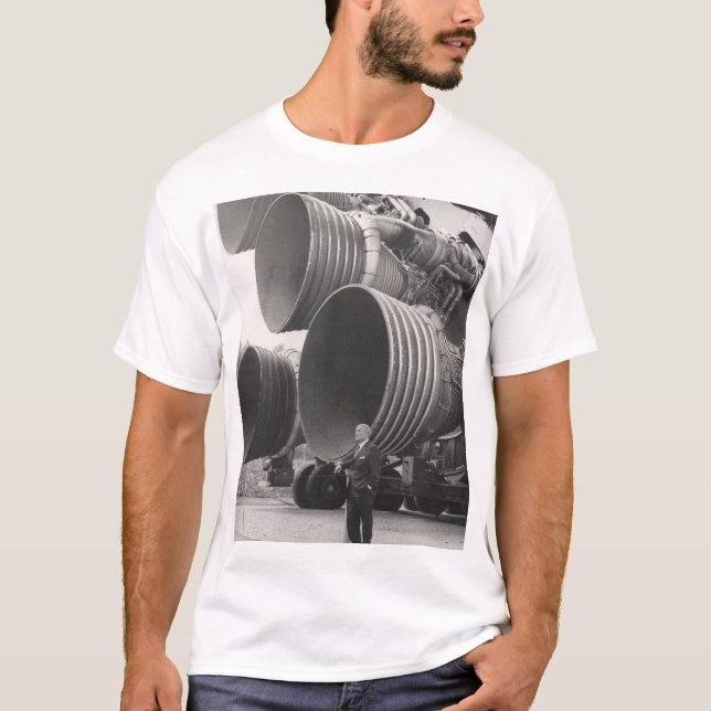 Saturn V and Von Braun T-Shirt (Front)