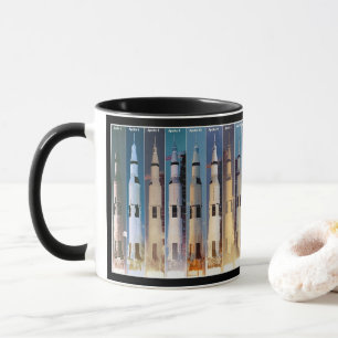 Saturn V Moon Rocket Launches Mug