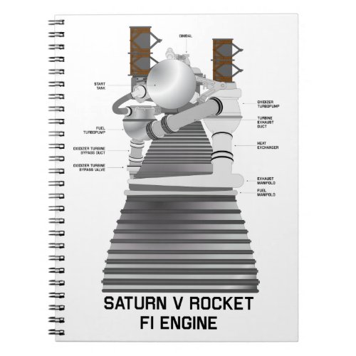 Saturn V Rocket F_1 Engine Notebook