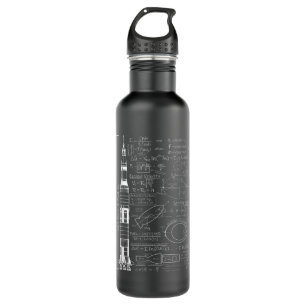 Saturn V Saturn 5 Rocket Science Equations Stainless Steel Water Bottle