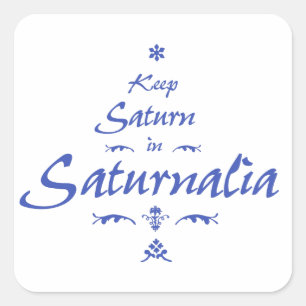 Saturnalia Square Sticker