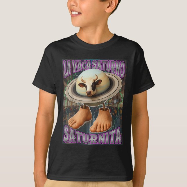 Saturnita La Vaca Saturno Italian Brainrot Birthda T-Shirt (Front)