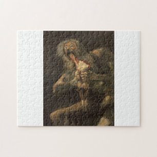 Saturno devorando a su hijo francisco de goya jigsaw puzzle
